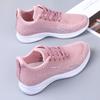 2024 Women's Running Shoes Ladies Breathable Sneakers Summer Light Mesh Air Cushion Sports Shoes Outdoor Lace Up Training Shoes