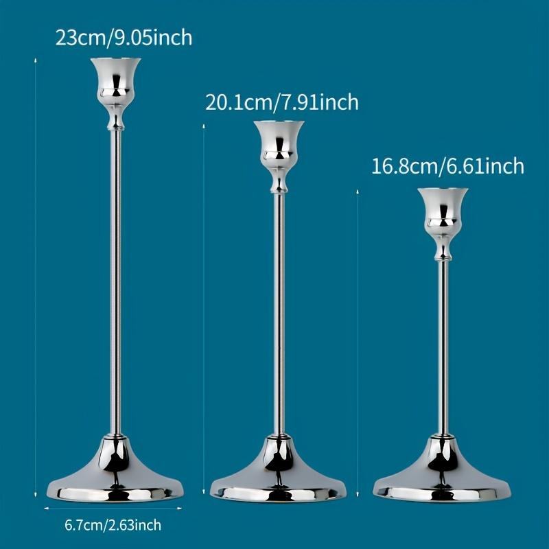3 шт. Латунные Золотистые Металлические Конусные Подсвечники, Винтажные Современные Декоративные Центральные Подсвечники для Каминной Полки