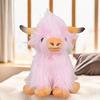 Cow Ornament Realistic Highland Cow Plush Toy Adorable Stuffed Animal for Home Farmhouse Desktop Decorations