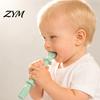 Seamless One Piece Teether Baby Silicone Teething Toy, Food-Grade Bite Soother for Gum Soft Massager Relief, Anti-Finger Biting Chew Stick,