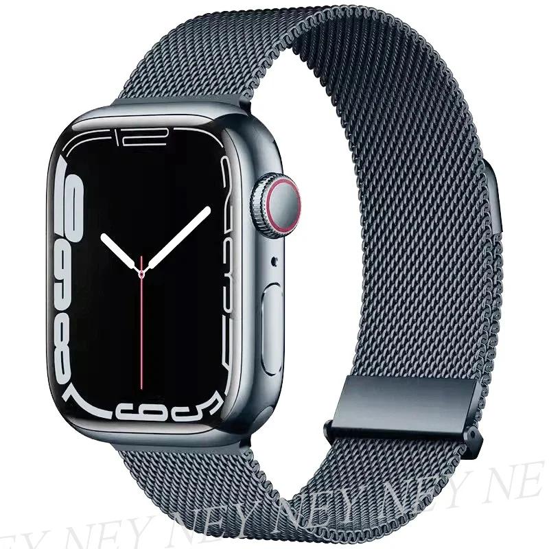 Milanese Loop for watch bands 44mm 40mm ultra 2 band 49mm 45mm 41mm 42-38-44mm strap bracelet iwatch series 8 7 6 SE 5 4 3