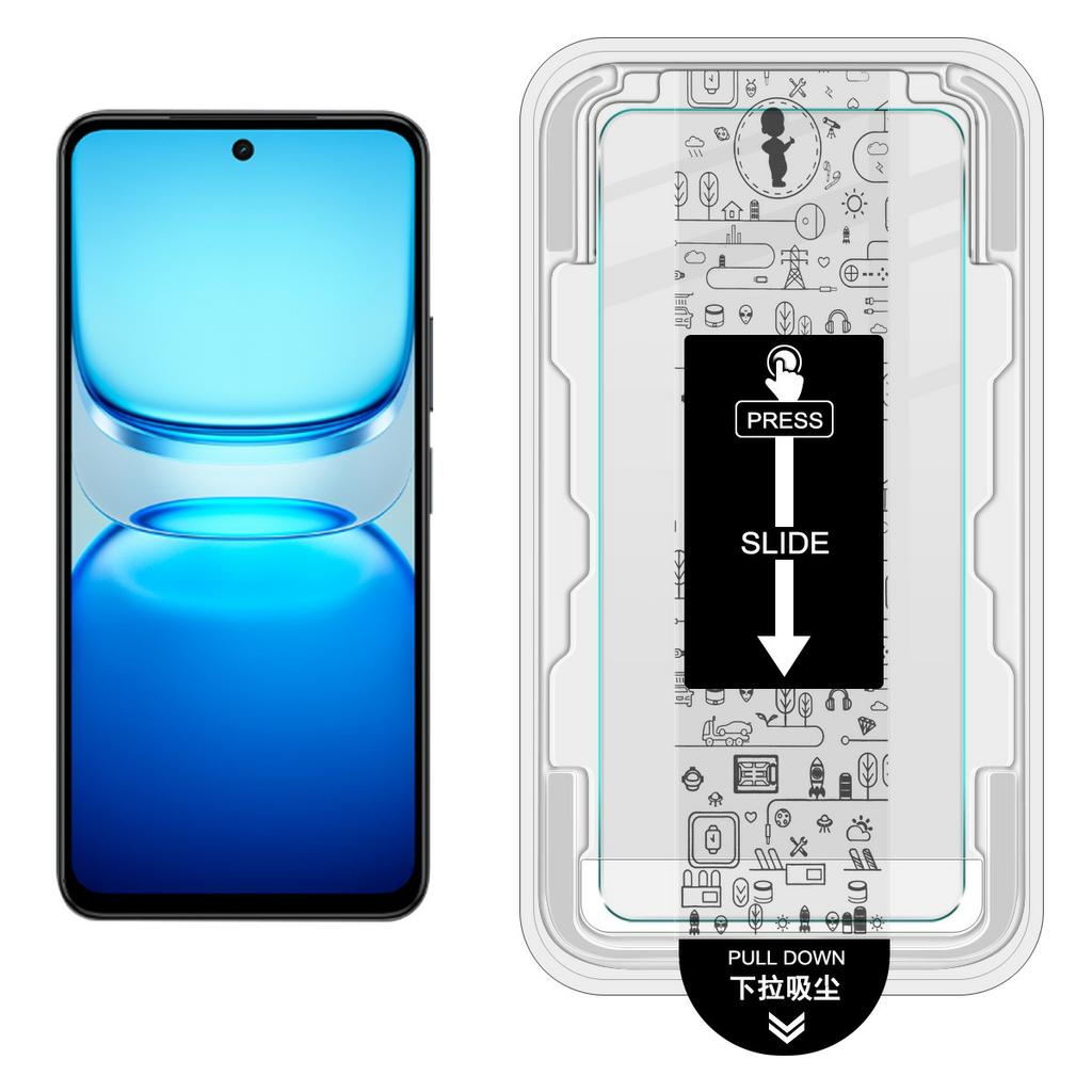 IMAK H Серия Для vivo iQOO Z10x 5G Защитное стекло Защитная пленка для экрана Беспыльная установка (Разблокировка отпечатком пальца)