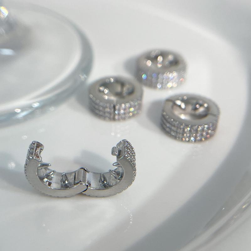 Круглая плетеная пряжка для волос с бриллиантами и серебряным блеском, персонализированная хип-хоп-сладкая крутая грязная плетеная заколка для волос