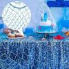 2 Pcs Fish Net Decoration Cotton Ocean Theme Wall Hung Fishing Net Fish Net Party Beach Mermaid Party House 39.4 X 78.7 Inches