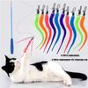 Replace Plush Cat Toy Accessories Worms Replacement Head Funny Cat Stick Pet Toys Cat Interactive Training Playing Stick Toy