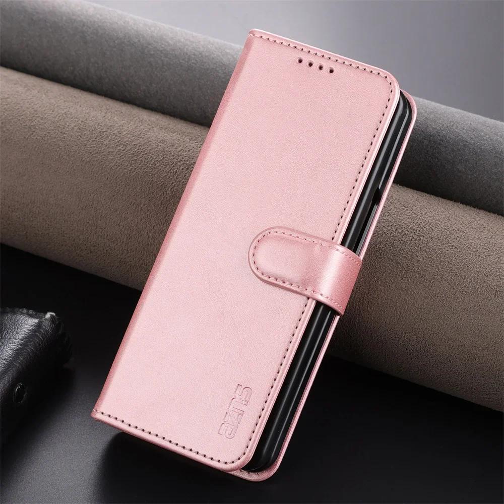 Чехол-раскладушка для телефона Samsung Galaxy Z Fold 5 4 3 Fold5 Fold4 Fold3 5G с держателем для карт, подставкой, кошельком, противоударным кожаным чехлом