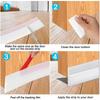 Brush Strip Sound and Dust Strips Self Adhesive Door Seal Draft Guard Blocker  Wardrobe Door