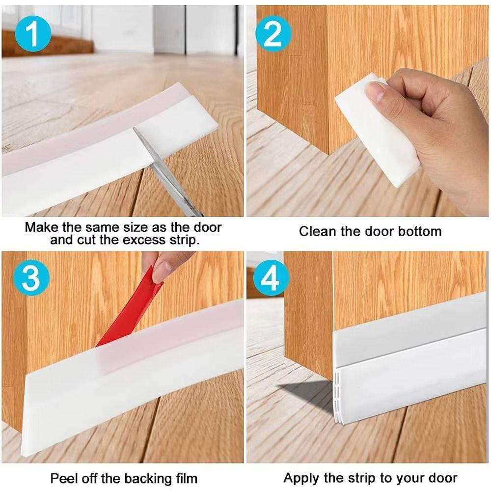 Brush Strip Sound and Dust Strips Self Adhesive Door Seal Draft Guard Blocker  Wardrobe Door
