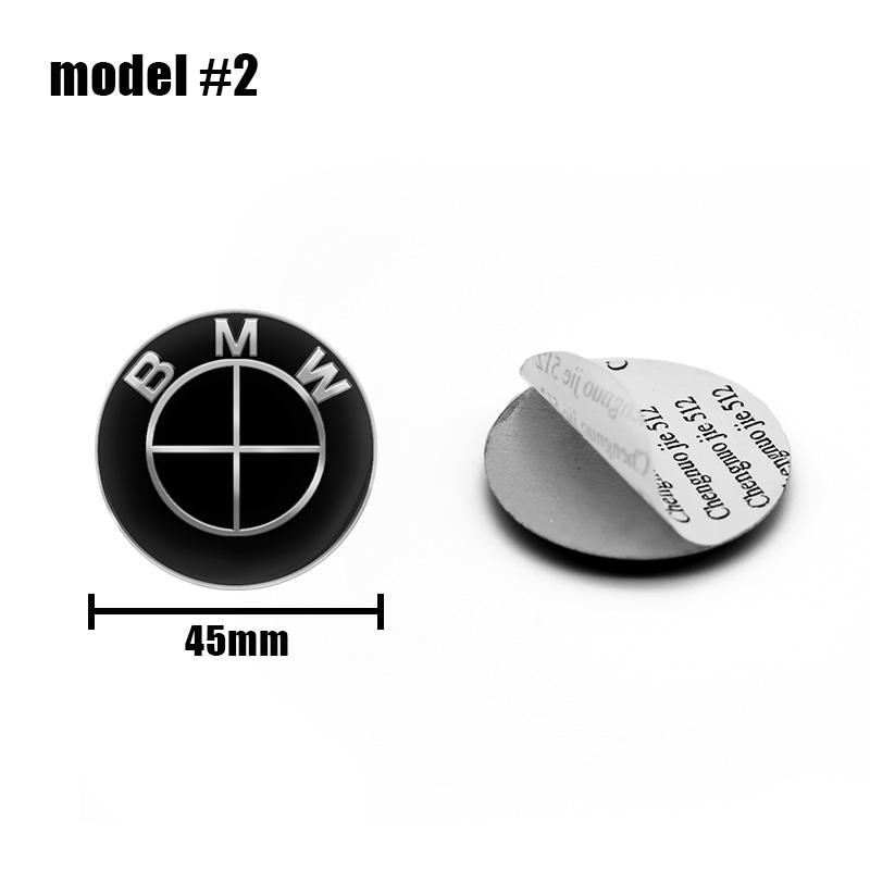 1Pcs 45mm 47mm Car Steering Wheel Decoration Badge Sticker Logo Accessories For BMW E46 E90 E60 F30 F10 E39 E36 F20 E87 E90 E70