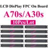 10 шт. Порт разъема FPC шлейфа дисплея LCD на плате Для Samsung Galaxy A31 A41 A51 A71 A70 A40 A80 A21S A30S A36