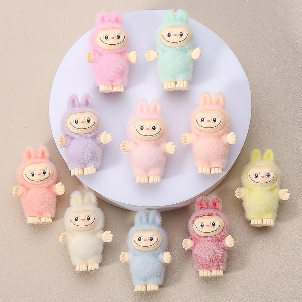 Mini Labubu Baby Doll Decoration Car Center Console Car Cute Bubble Matt Small Adorable Diy Accessories