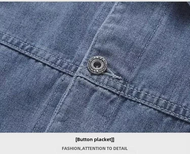 Мужская универсальная свободная джинсовая куртка - модная повседневная рабочая одежда на осень/зиму 2022 года