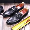 Fashion Luxury Brand Genuine Leather Men Loafers Shoes Black Slip On Casual Male Shoes Wedding Office Business Mens Shoes Size 39 To 46