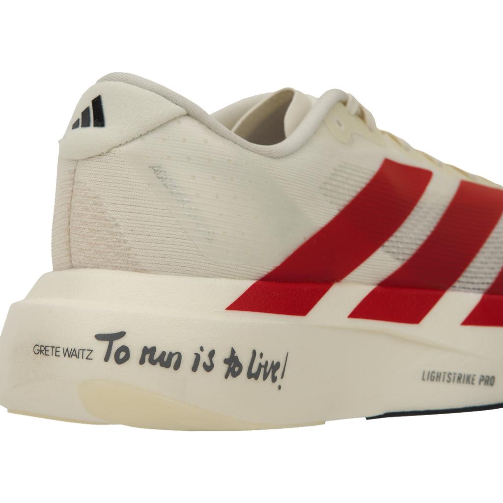 adidas Adizero Evo SL Бегать — значит жить! Мужские кроссовки Белые Молочные Ярко-алые JS1182
