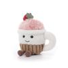 Apricot Lamb Strawberry Ice Cream Plush Toy for Soft and Fluffy Strawberry Ice Cream for Girls and 13cm Kids, Cute, Boys,