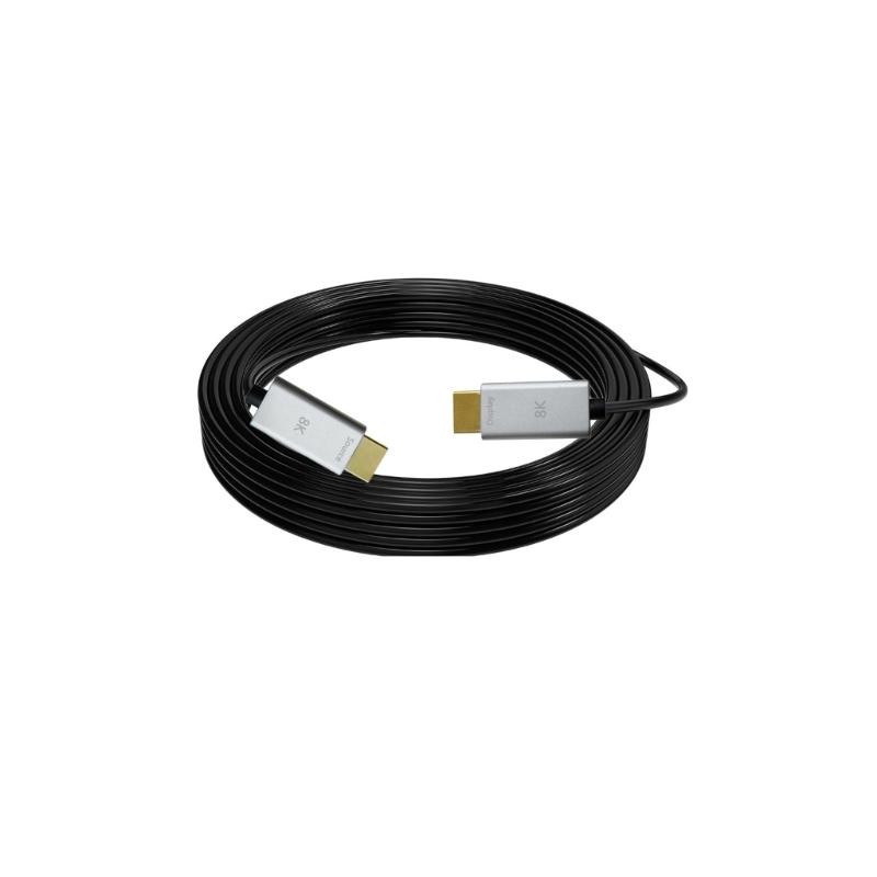 8K HDTV Cable Fiber Optically HDTV Cable 2.1 Support 8K@60Hz Dynamic 48Gbps Fast Speed Long Cable for Laptop PC
