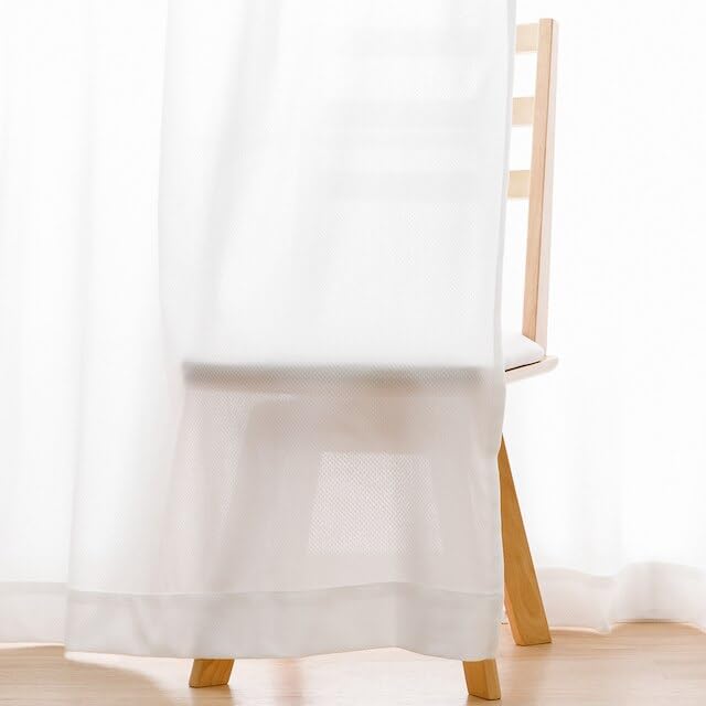 Нитори (НИТОРИ) Декоративные кружевные шторы Deco Home с теплозащитой и защитой от посторонних взглядов, ширина 100 см х длина 188 см, 2 панели, PL DH26 5734454