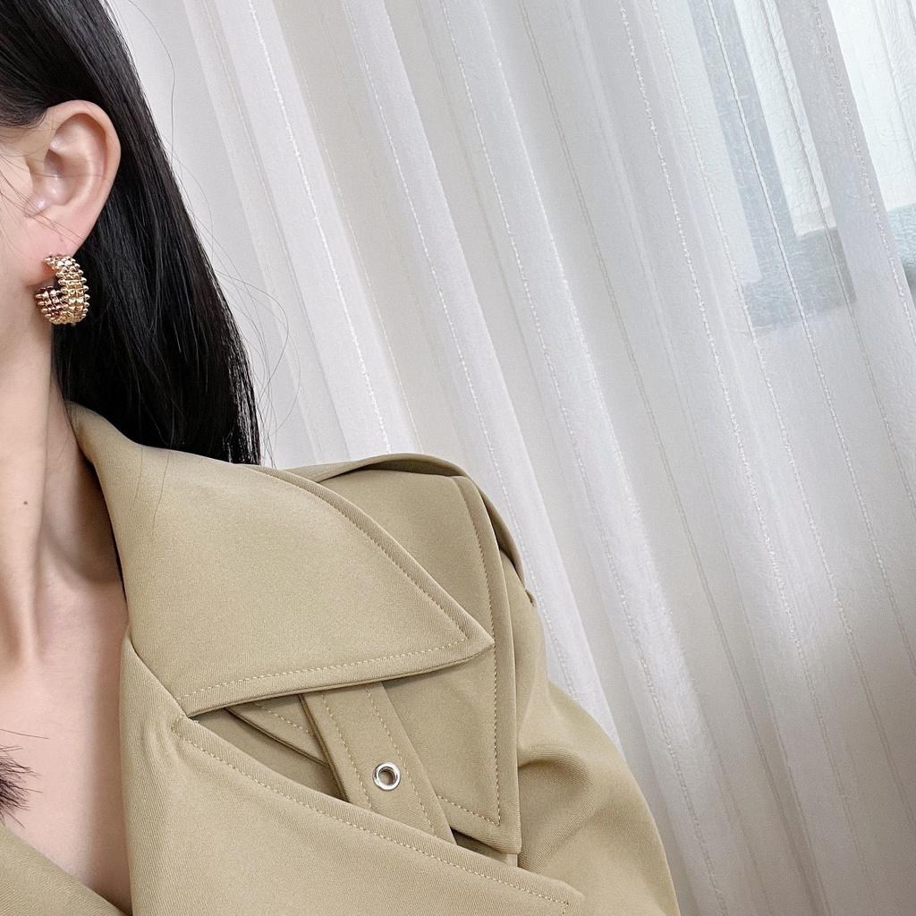 Винтажные серьги популярного бренда для женщин, серьги-пули изысканного качества, роскошные ювелирные изделия, дизайнерская мода, золотые женские серьги