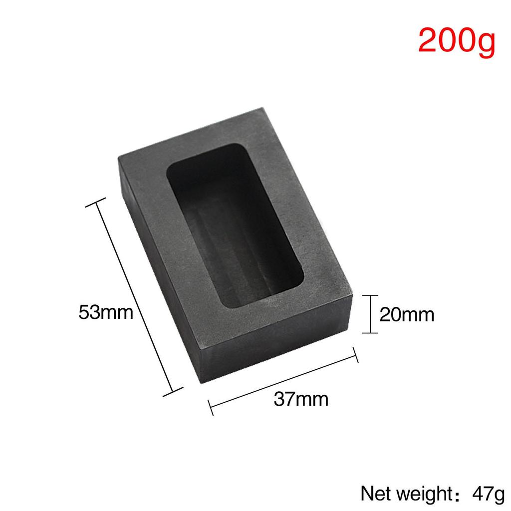 0,25-5 кг графитовый слиток, тигель, форма для плавки, литья, рафинирования золота, серебра, металла, алюминия, меди, латуни