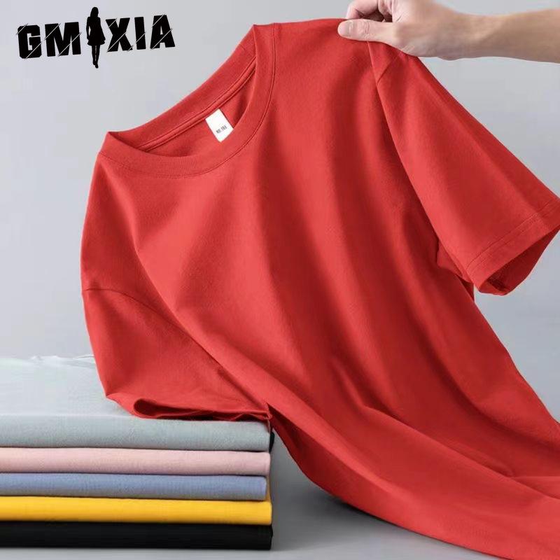 GMXIA Хлопковая футболка с коротким рукавом, мужская модная свободная рубашка с половиной рукава, сострадательная рубашка с принтом