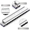 East top Гармоника Blues Harmonica 13 отверстий Ключ G Джазовая Профессиональная Взрослый/Ребенок Изучение Практика Латунная Крышка Холщовый Чехол Lucky13
