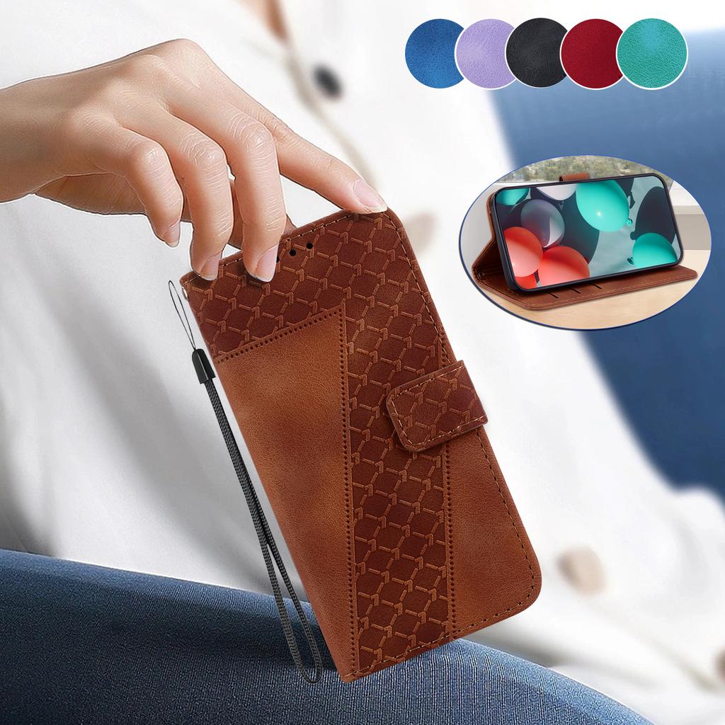 Чехол-книжка из кожи с тиснением 7 Shaped для Google Pixel 9A/8A/Pixel 7A/Pixel 9/Pixel 6 6A с подставкой и отделениями для карточек для Google Pixel 5 5A Pro