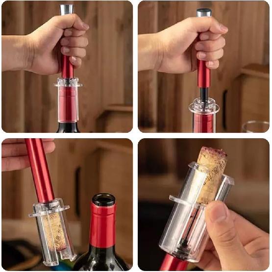 Portable Air Pump Wine Opener Wine Pump Bottle Corkscrew Opener Tools Accessories Pressure for Home Kitchen Accessories 6