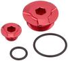 KITACO Timing Hole Cap Set for Super Cub Hunter Monkey Rebel (Red) 50/110, CT125, Cub, 125, Grom, CB125R, 250, Etc. (Product Code 753-1001020)