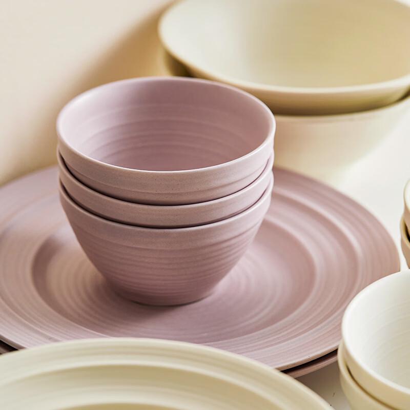 ZISIZ Underglaze Ceramic Dinner Plates - 8.5 Inch