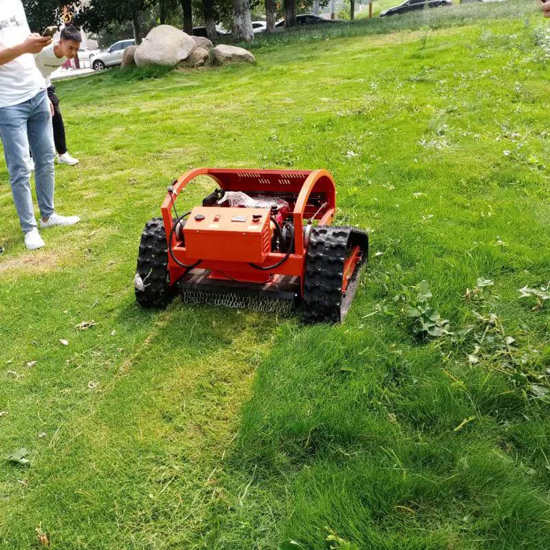 Remote Control Crawler Lawn Mower and Weeding Machine for Home and Garden