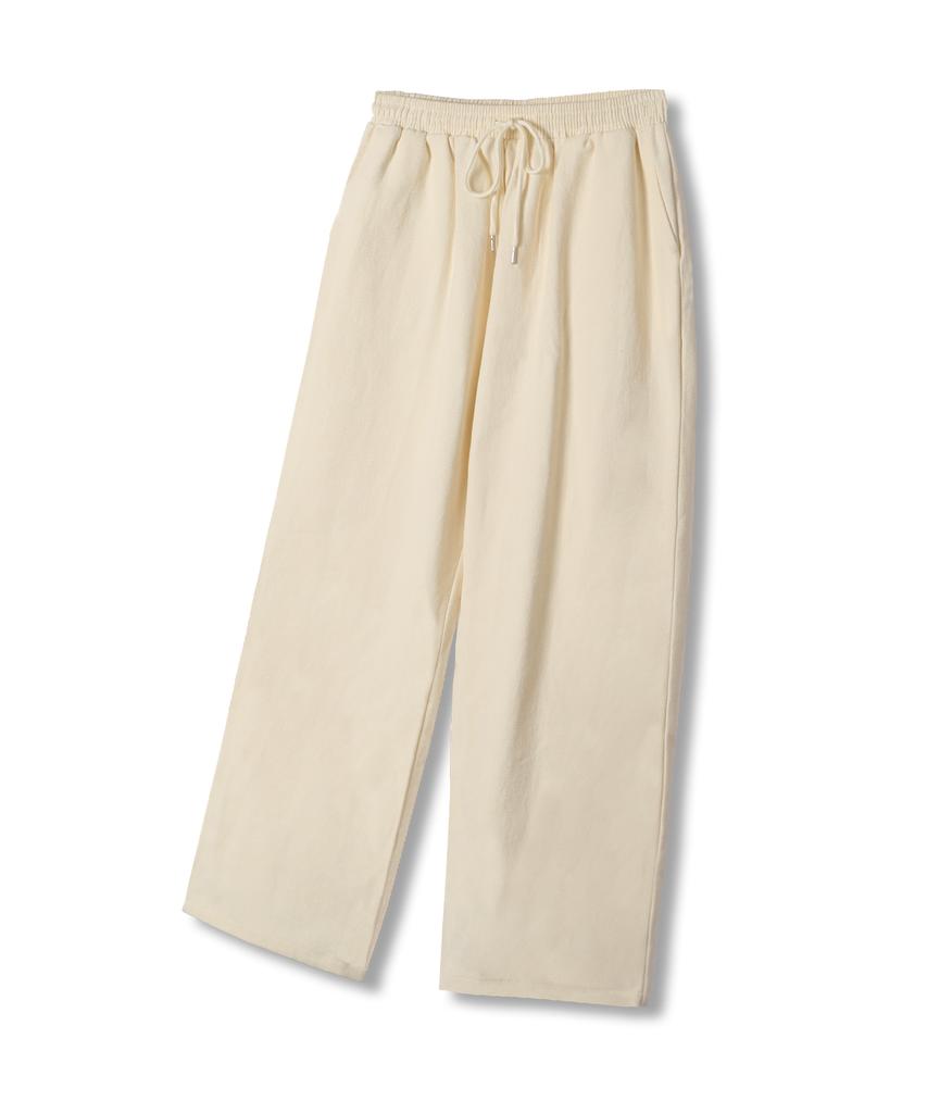 NP STUDIO Cotton Tapered Wide Elastic Waist Chino Pants 4 Colors