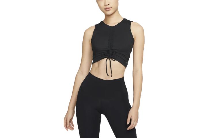 Nike Sleeveless Sports Shirts Women's Black Lace Up DM7018-010