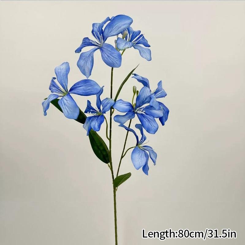 3 Heads Simulated Orchid Multi Colored Flower Arrangement Decor Wedding Bouquet Material High Quality Artificial Flower Bouquets