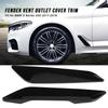 2Pc For BMW 5 Series G30 2017 2018 Fender Vent Outlet Cover Trim Decorative Sticker PiaNo Black