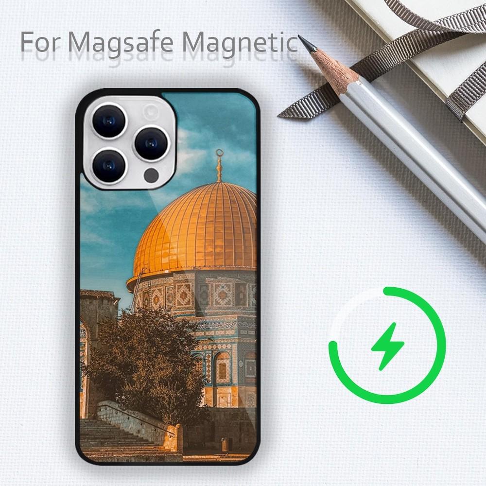 Чехол для телефона J-Jerusalem Building C-Celular для iPhone 15 14 13 12 11 Plus Pro Max Magsafe с магнитной беспроводной зарядкой