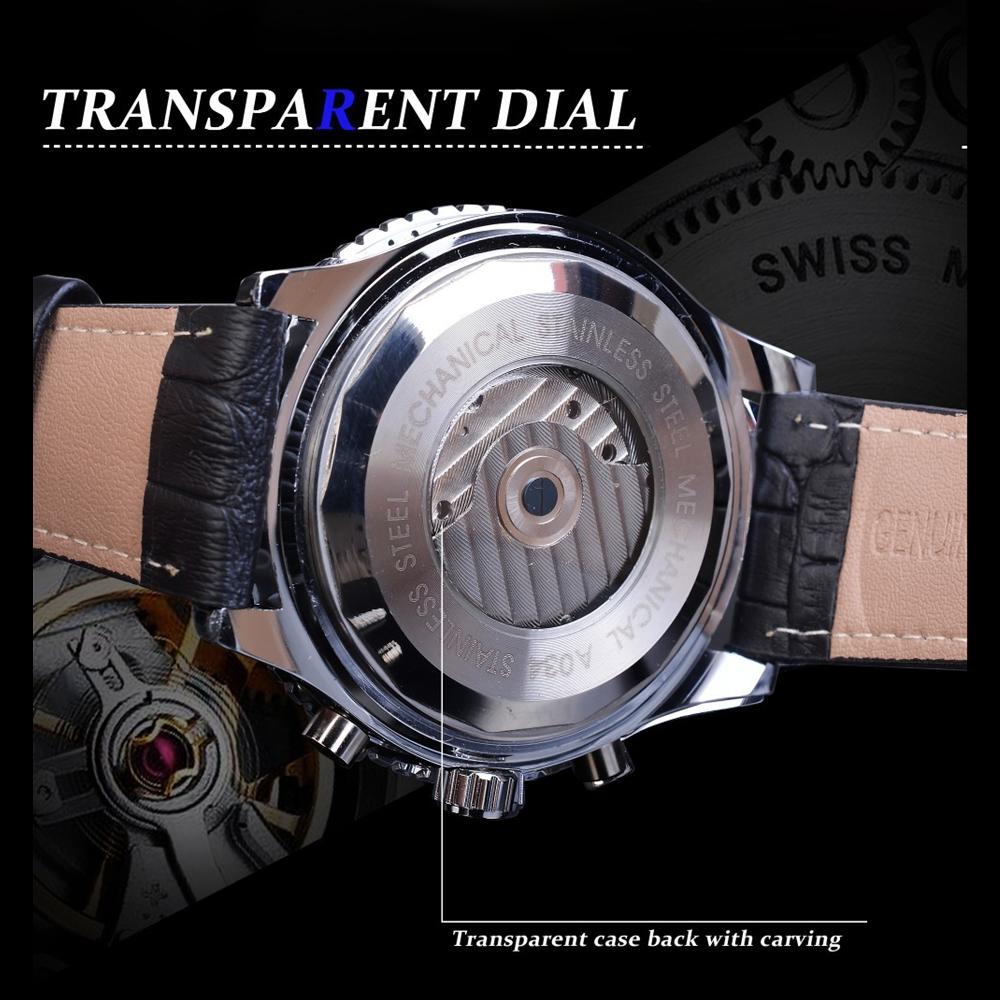Jaragar New Top Men's Watch Casual Dial Mechanical Watch Multifunctional Waterproof Luminous Watch Men's Fashion Watch