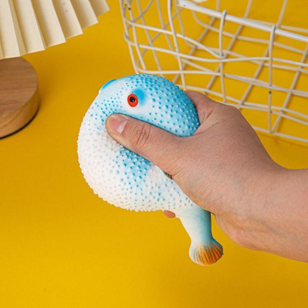 Pufferfish Pufferfish Squeeze Toy Simulation Pufferfish Pinch Music Vent Toy Office Workers