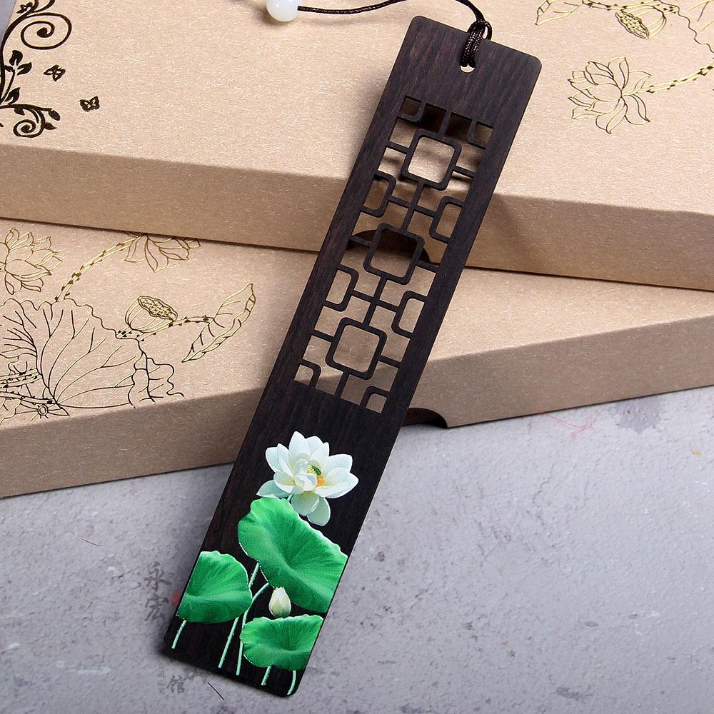 Painted Koi Bookmark Ebony Auspicious Koi Bookmark Purple Light Sandalwood Every Year More Than Study Supplies Can Be Engraved