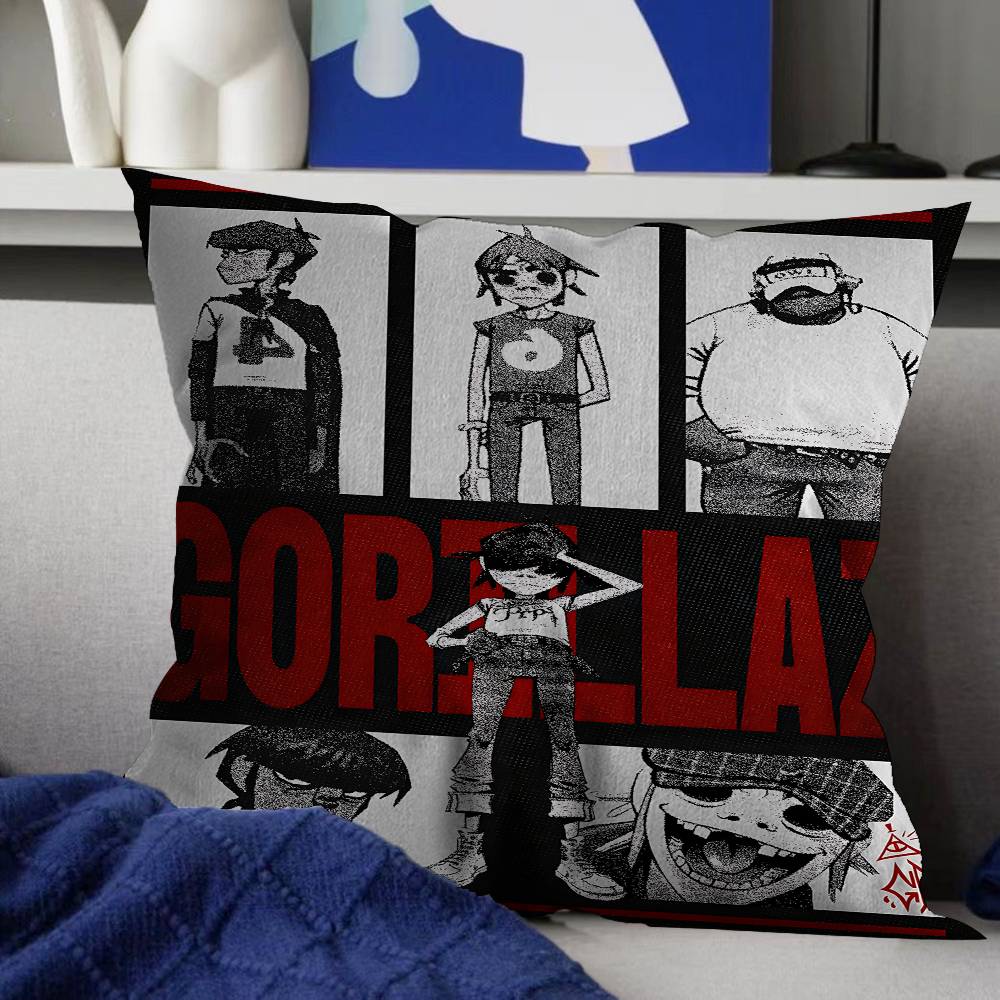 Группа G-Gorillaz Музыка Счастливый Дракон Наволочка Чехол на Подушку для Дивана Украшение для Комнаты Подарок для Детей