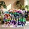 Custom Name Personalized Dandy's World Print Blanket, Home Decor, Bedroom, Sofa, Camping, Couch, Gifts for Birthday ChristmasEnthusiasts