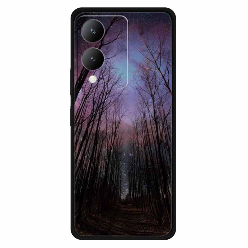 Fundas For Vivo Y17s 4G Case Silicone Wolf Lion Soft TPU Phone Covers for vivo Y17s 2023 Y 17s Bumper Coque for VivoY17s Black
