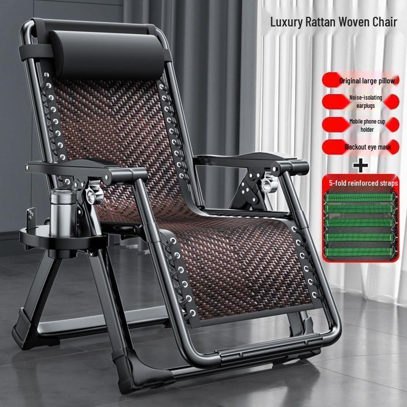 Reclining Office & Nap Chair: Adjustable Backrest for Home, Beach, and Relaxation