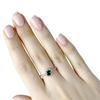 Серебряное кольцо с изумрудом nano 0.8ct (1988008)