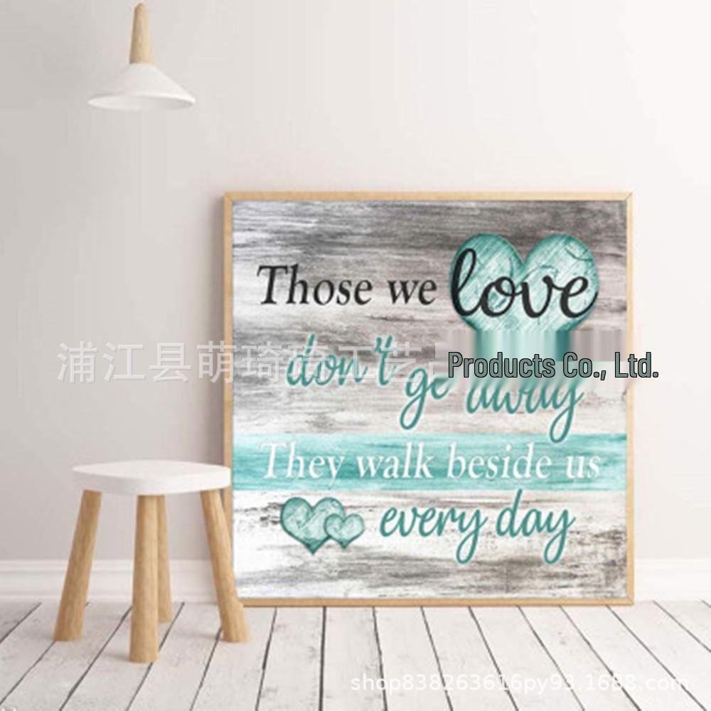 Набор для алмазной вышивки крестиком 5D своими руками: Дизайн с английскими буквами и круглыми бриллиантами