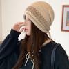 Vintage Women's Beanie Slouchy Fit Jacquard Knit Hat Durable Drawstring Knit Cap  Daily Commute