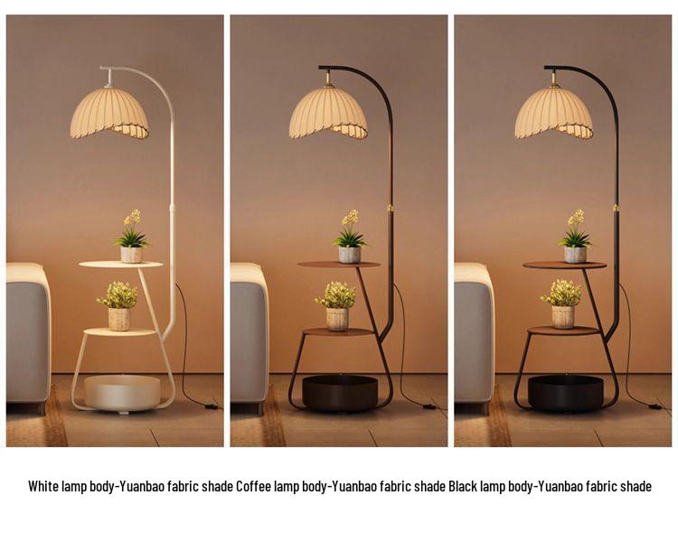 Торшер в античном стиле с полкой: Ретро прикроватный столик для гостиной или спальни.