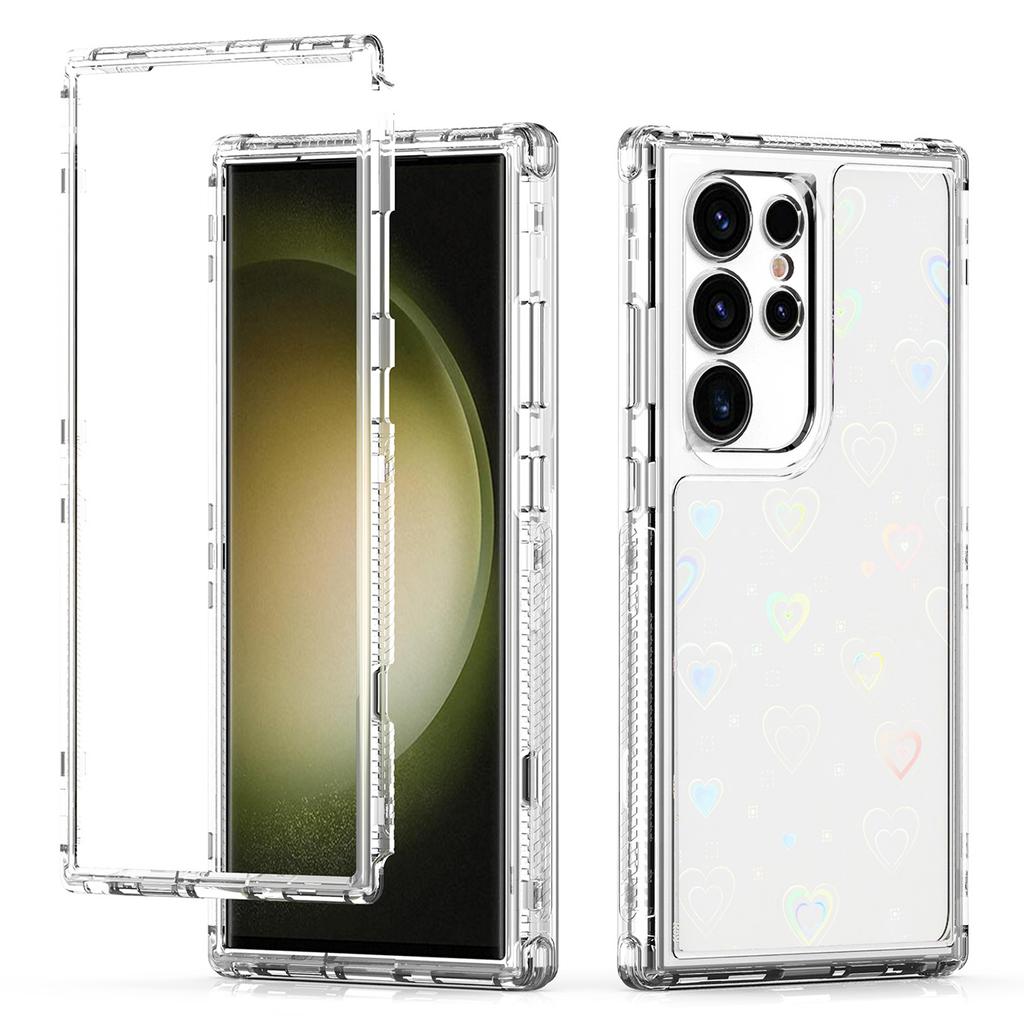 Для Samsung Galaxy S25 Ultra/S24 Ultra Чехол Акриловый ТПУ Прозрачный Чехол для телефона с Лазерной печатью