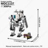 MOOXI Модель Робота Меха Танка из Фильма и Игры MOC Кирпичи Творческий DIY Сборные Строительные Блоки Совместимые с Игрушками из Коллекции Фигурок