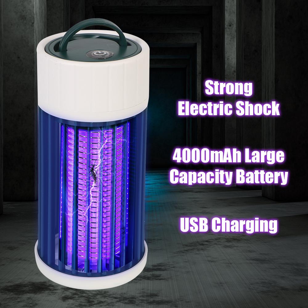 Репеллент от комаров, светодиодный портативный кемпинговый ловушка от мух, бесшумный электронный уничтожитель насекомых, перезаряжаемый комнатный уничтожитель насекомых