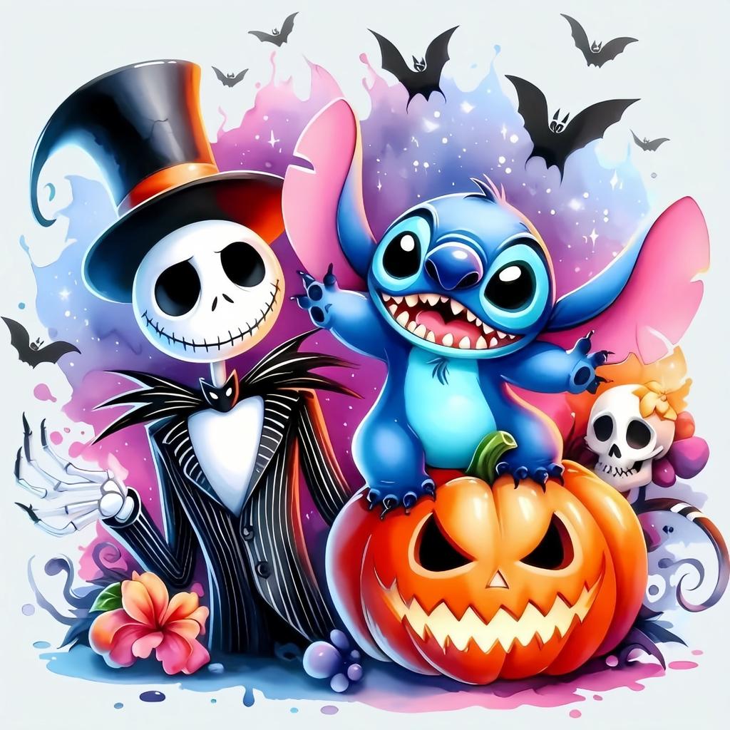 Алмазная вышивка «Фея Динь-Динь» Картина «Малефисента» Картина «Кошмар перед Рождеством» Мозаика Настенный декор